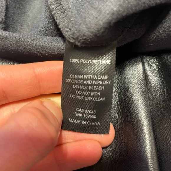 Revolve House of Harlow 1960 Faux Leather Mini Studded Black Skirt Size Small - Picture 6 of 6